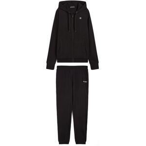 Freddy Tuta sportiva in interlock con felpa cappuccio e zip Nero Donna Extra Large