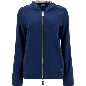 Freddy Felpa full zip interno cappuccio e polsini in toni blu Blue-Allover Flower Blue Donna Small