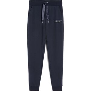 Freddy Pantaloni donna in french terry modal con fondo a polsino Blu Navy Donna Medium