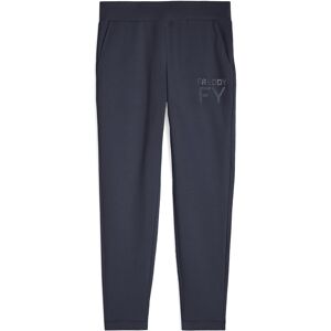 Freddy Pantaloni in french terry modal 7/8 con risvolto sul fondo Blu Navy Donna Small