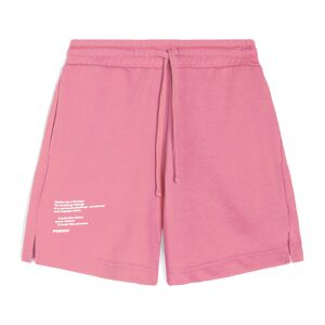 Freddy Pantaloncini donna in french terry con lettering stampa in tono Pink Carnation Donna Large