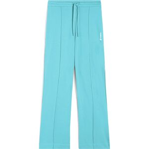 Freddy Pantaloni ampi in french terry decorati da piping centrale Blue Radiance Donna Medium