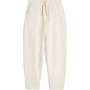 Freddy Pantaloni carrot fit in french terry con grafica sul fondo Beige-Zebra Black On Beige Donna Medium