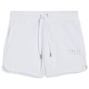 Freddy Pantaloni shorts da donna in heavy jersey stretch Bianco Donna Large