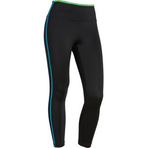 Freddy Leggings 7/8 vita alta con bordature colorate Black-Turquoise-Green-Fucsia Donna Large