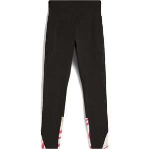 Freddy Leggings in jersey con dettagli zebrati e tasca laterale Black- Zebra Fuchsia On Beige Donna Small