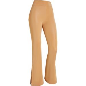 Freddy Pantaloni WR.UP® flare vita alta in similpelle wet effect Macaroon Donna Medium