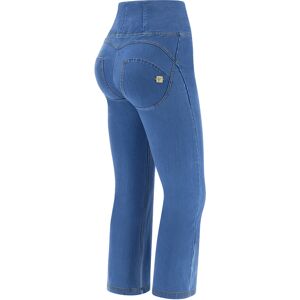 Freddy Push up WR.UP® 7/8 flare vita alta in jersey denim sostenibile Clear Jeans-Yellow Seams Donna Small