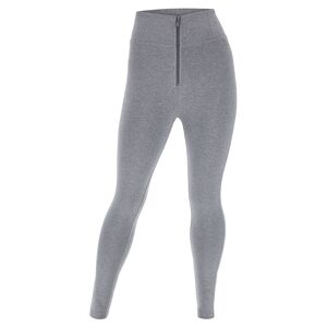 Freddy Pantaloni push up WR.UP® curvy vita alta cotone organico Grigio Mélange Donna Large