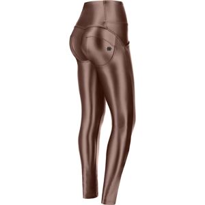 Freddy Pantaloni WR.UP® skinny vita alta similpelle metallizzata Bronze Mirror Effect Donna Xxs