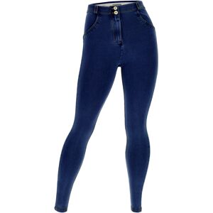 Freddy Jeggings push up WR.UP® curvy gamba skinny in cotone Dark Jeans-Yellow Seam Donna Small