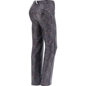 Freddy Pantaloni push up WR.UP® wide leg in similpelle animalier Leopard Animalier Donna Small