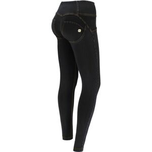 Freddy Jeggings push up WR.UP® superskinny vita alta con bottoni Black Indigo+ Y.Seams Donna Xxs