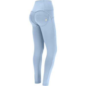 Freddy Pantaloni push up WR.UP® traspiranti vita alta con bottoni Blue Fog Donna Extra Large