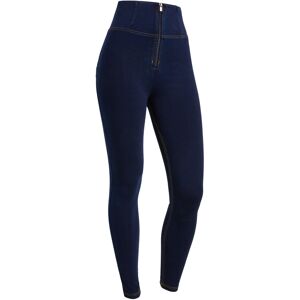 Freddy Jeggings push up WR.UP® vita super alta con zip in tono Rinse Blue Denim-Seams Yellow Donna Medium