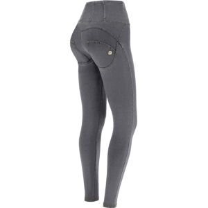 Freddy Jeggings push up WR.UP® vita super alta con zip in tono Gray Jeans-Yellow Seams Donna Extra Small