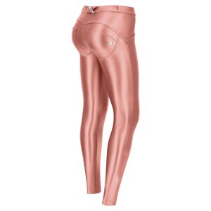 Freddy Pantaloni push up WR.UP® similpelle ecologica metallizzata Metallic Pink Donna Extra Large
