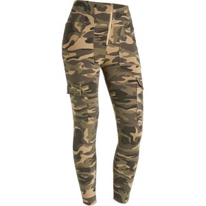 Freddy Pantaloni WR.UP® stile cargo con vita alta in jersey camo Marrone-Mimetico Donna Xx Large