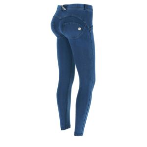 Freddy Jeggings push up WR.UP® 7/8 superskinny jersey organico Light Blue-Seams On Tone Donna Extra Large
