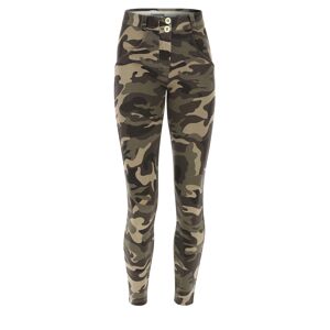 Freddy Pantaloni push up WR.UP® 7/8 superskinny stampa camouflage Marrone-Mimetico Donna Extra Large