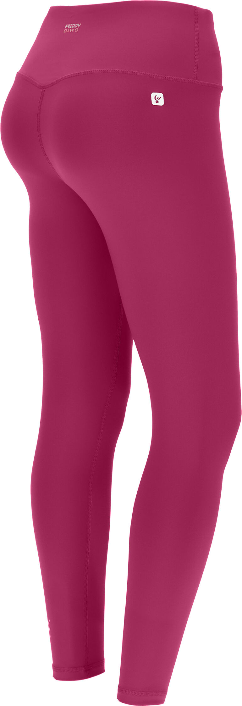 freddy leggings donna fitness 7/8 vita alta in tessuto tecnico sangria donna small