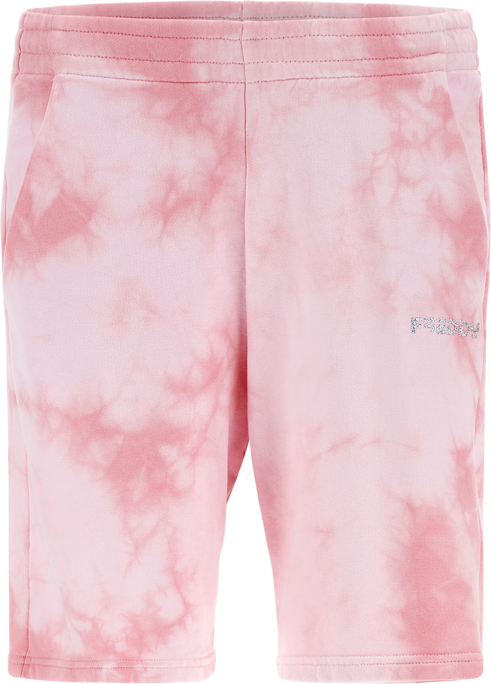 freddy pantaloncini sportivi comfort in felpa leggera tie dye tie dye pink donna small