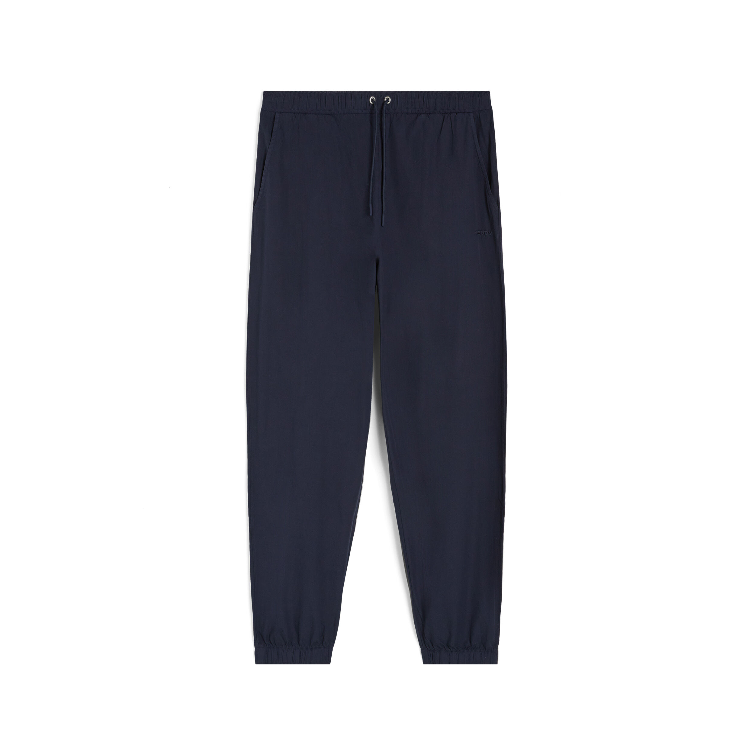 Freddy Pantaloni joggers donna in tessuto popeline tinto in capo Blu Navy Donna Xxs