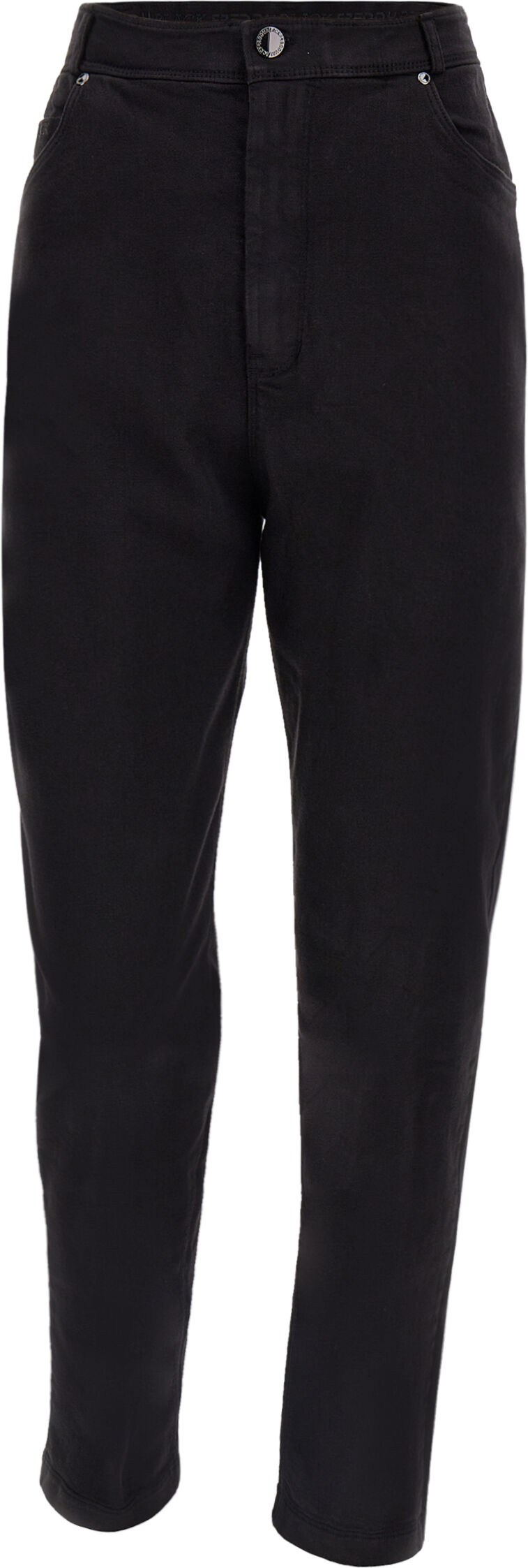 Freddy Pantaloni  BLACK 7/8 vita alta tessuto navetta beige Nero Donna Small