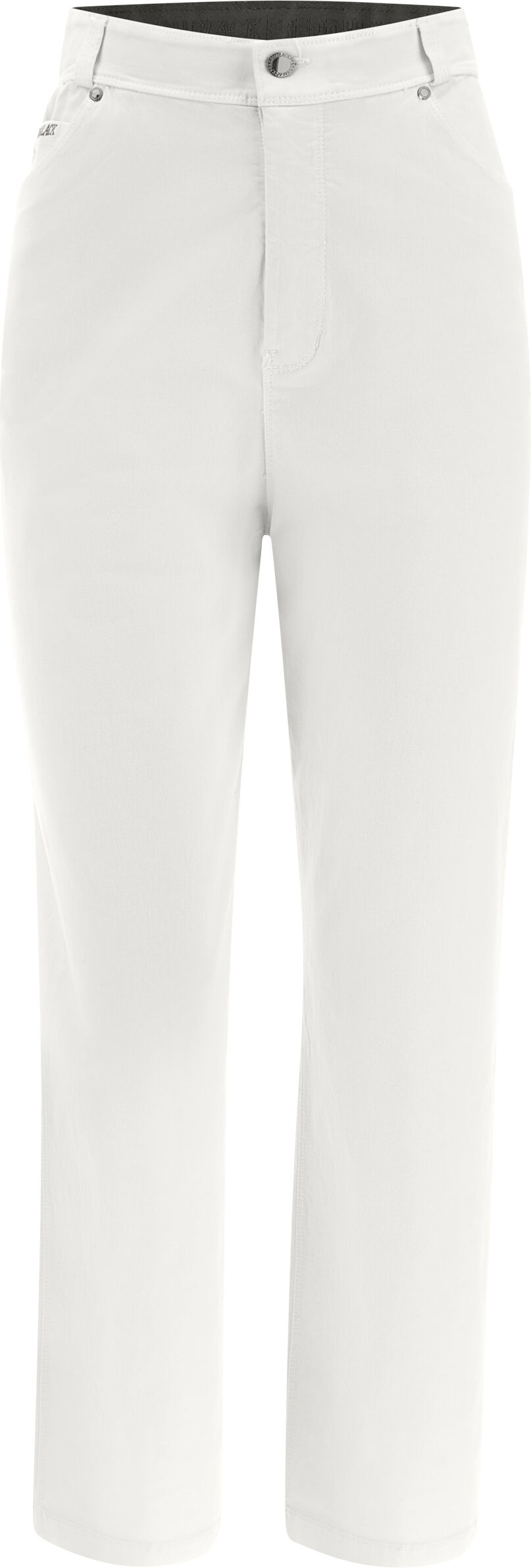 Freddy Pantaloni  BLACK 7/8 vita alta tessuto navetta bianco Buttercream Donna Small