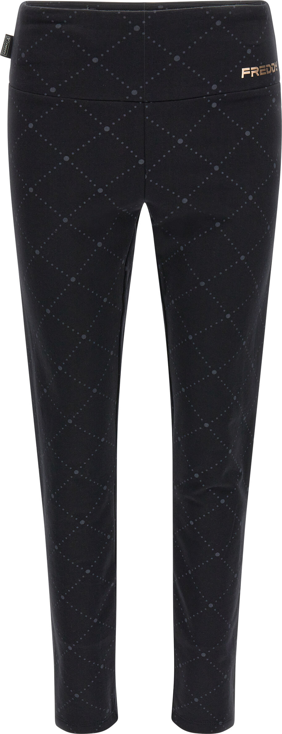 Freddy Leggings in felpa stampata con motivo geometrico in tono Black Rhombus Allover Donna Medium