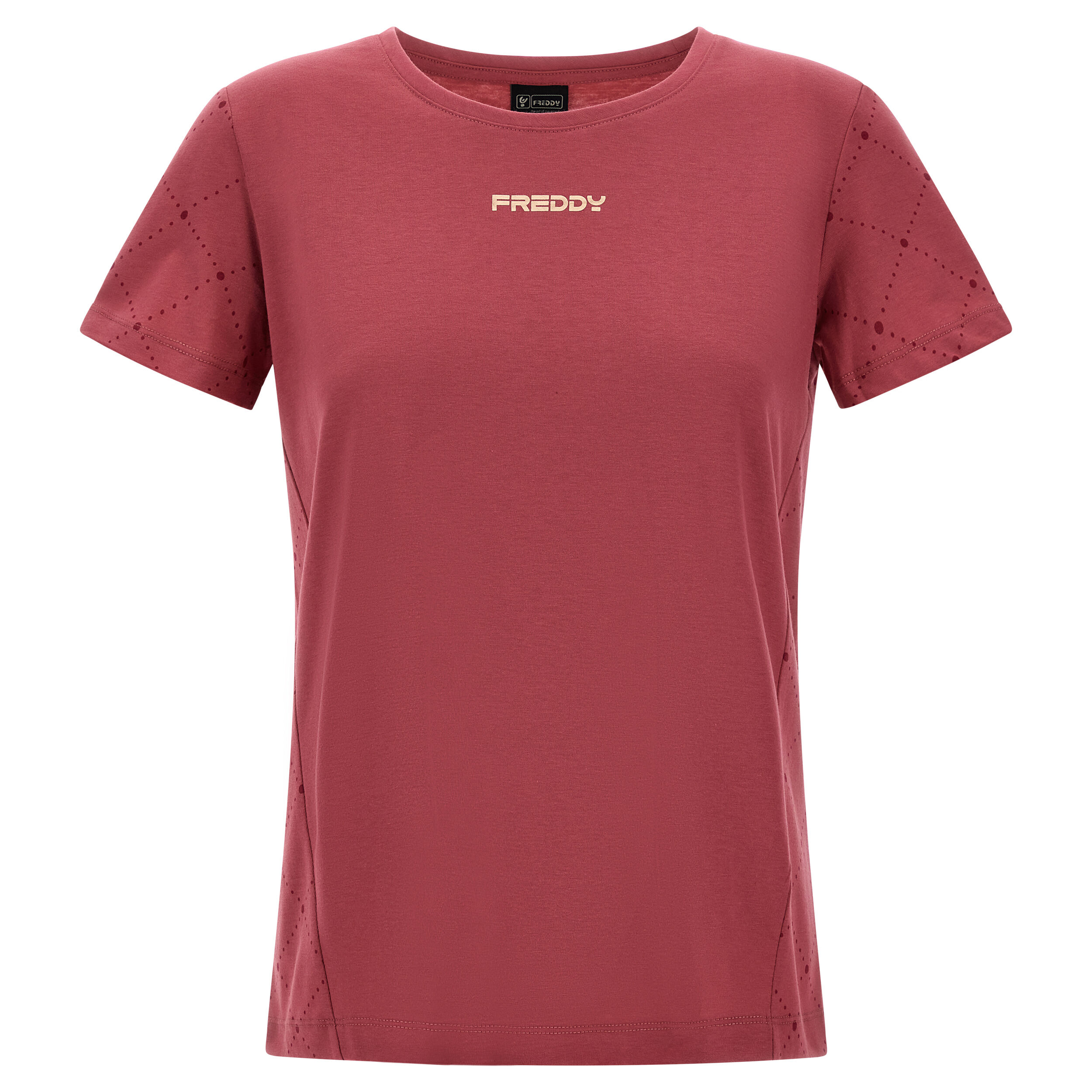 Freddy T-shirt con motivo geometrico sul retro in tono colore Malaga- Bord. Rhombus Allover Donna Small