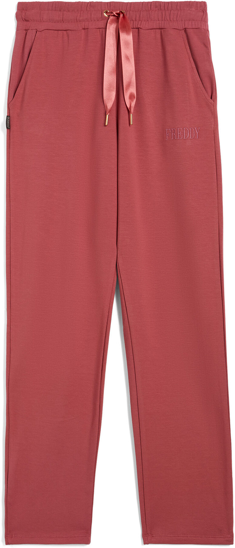 Freddy Pantaloni regular fit in felpa viscosa con fondo dritto Mauvewood Donna Small