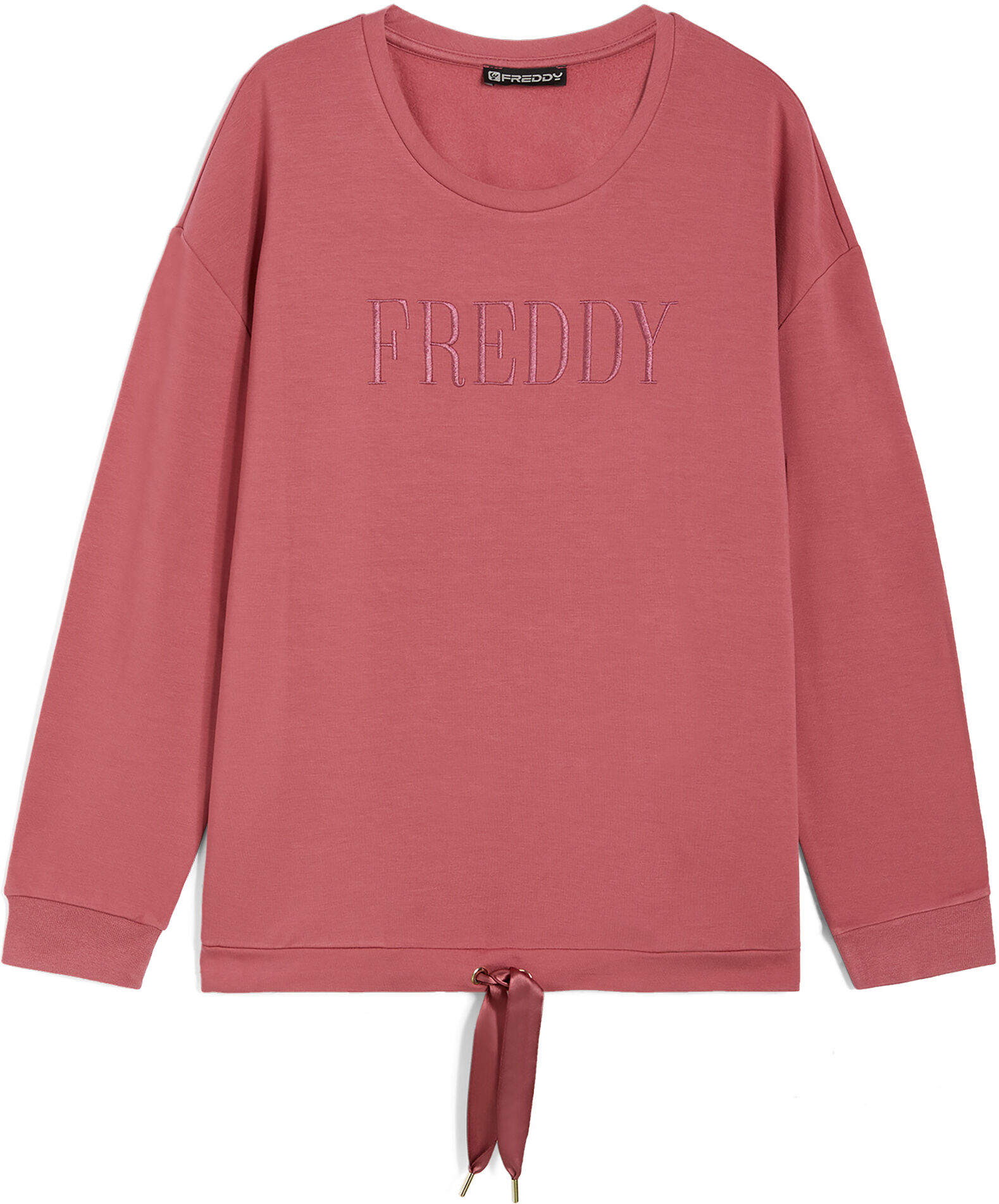 Freddy Felpa comfort con coulisse sul fondo e logo lucido ricamato Mauvewood Donna Extra Small