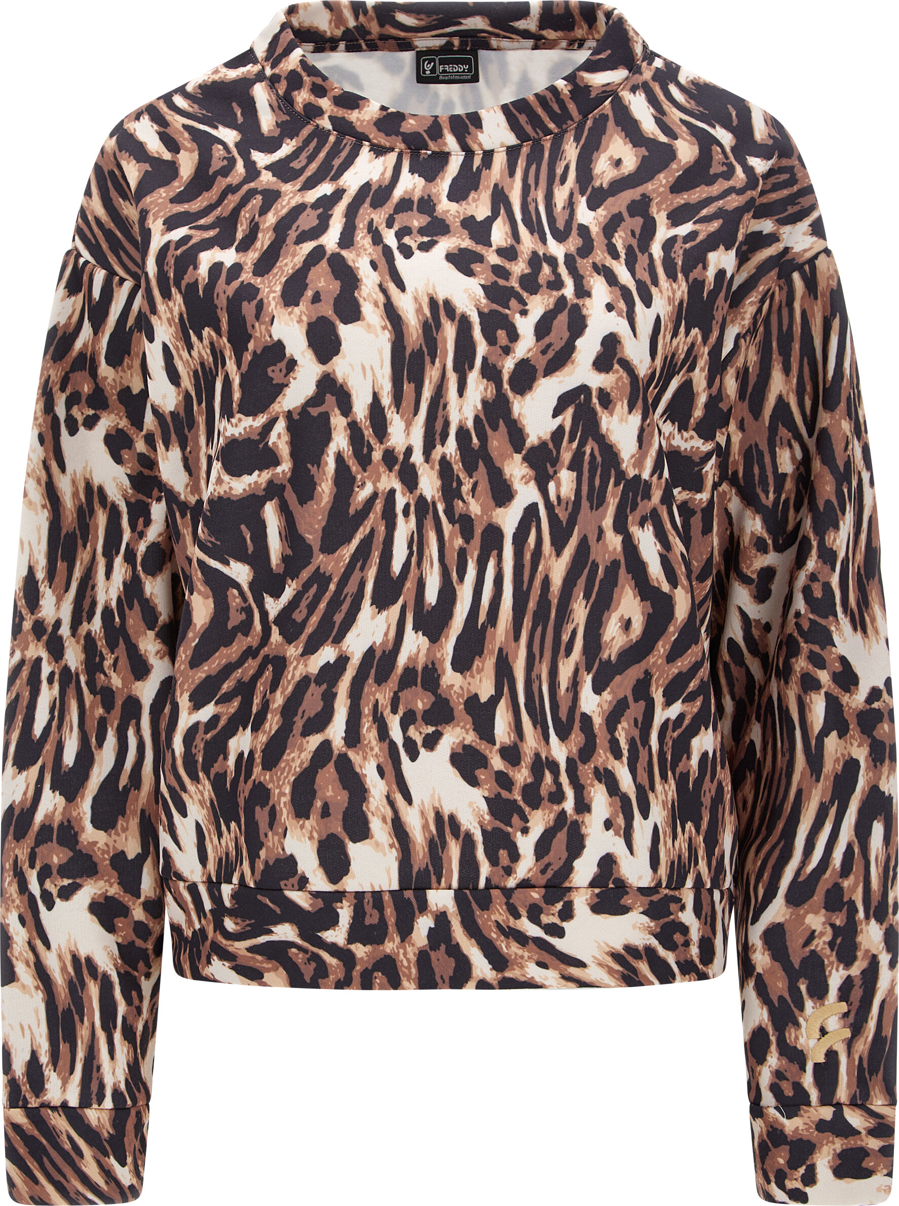 Freddy Felpa comfort fit girocollo stampa macro animalier Animalier Donna Medium