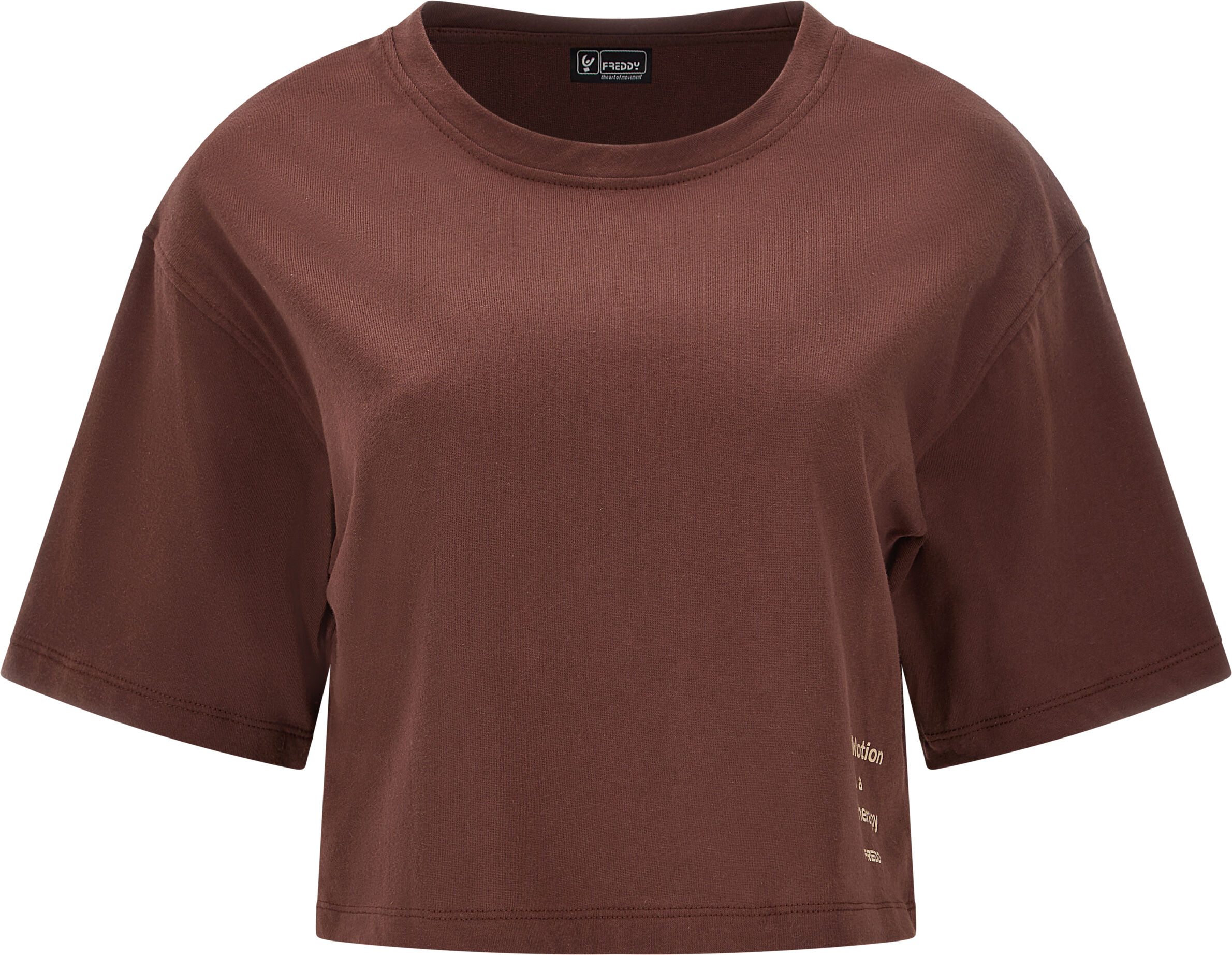 Freddy T-shirt corta comfort fit con stampa sul fianco Rocky Road Donna Medium