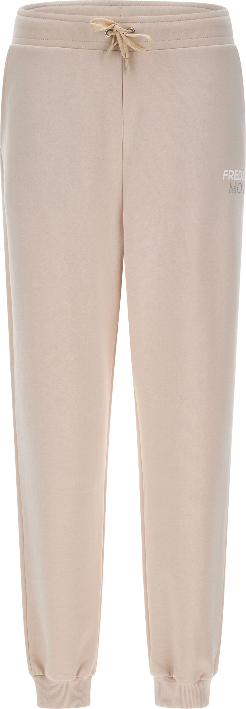 Freddy Pantaloni comfort fit vita alta in felpa garzata Almond Peach Donna Small