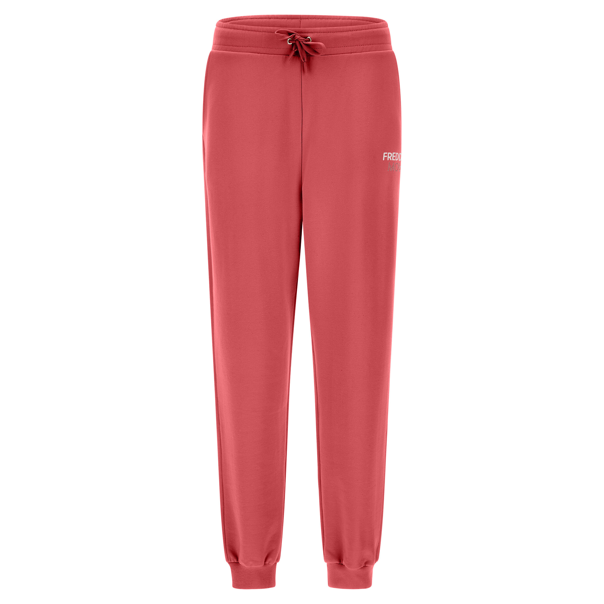 Freddy Pantaloni comfort fit vita alta in felpa garzata Slate Rose Donna Small