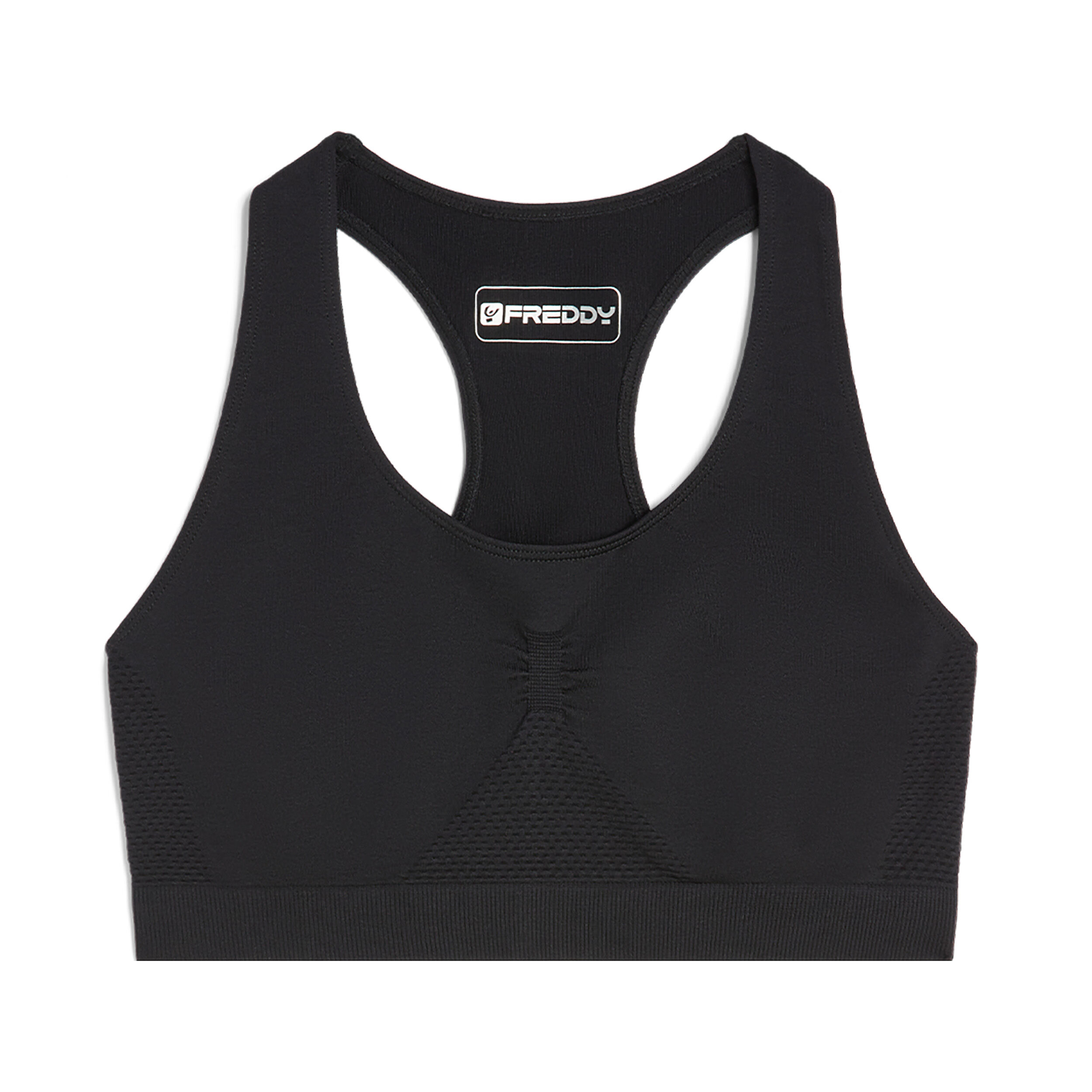 Freddy Reggiseno sportivo seamless dal sostegno medio Nero Donna Exsmall/Small