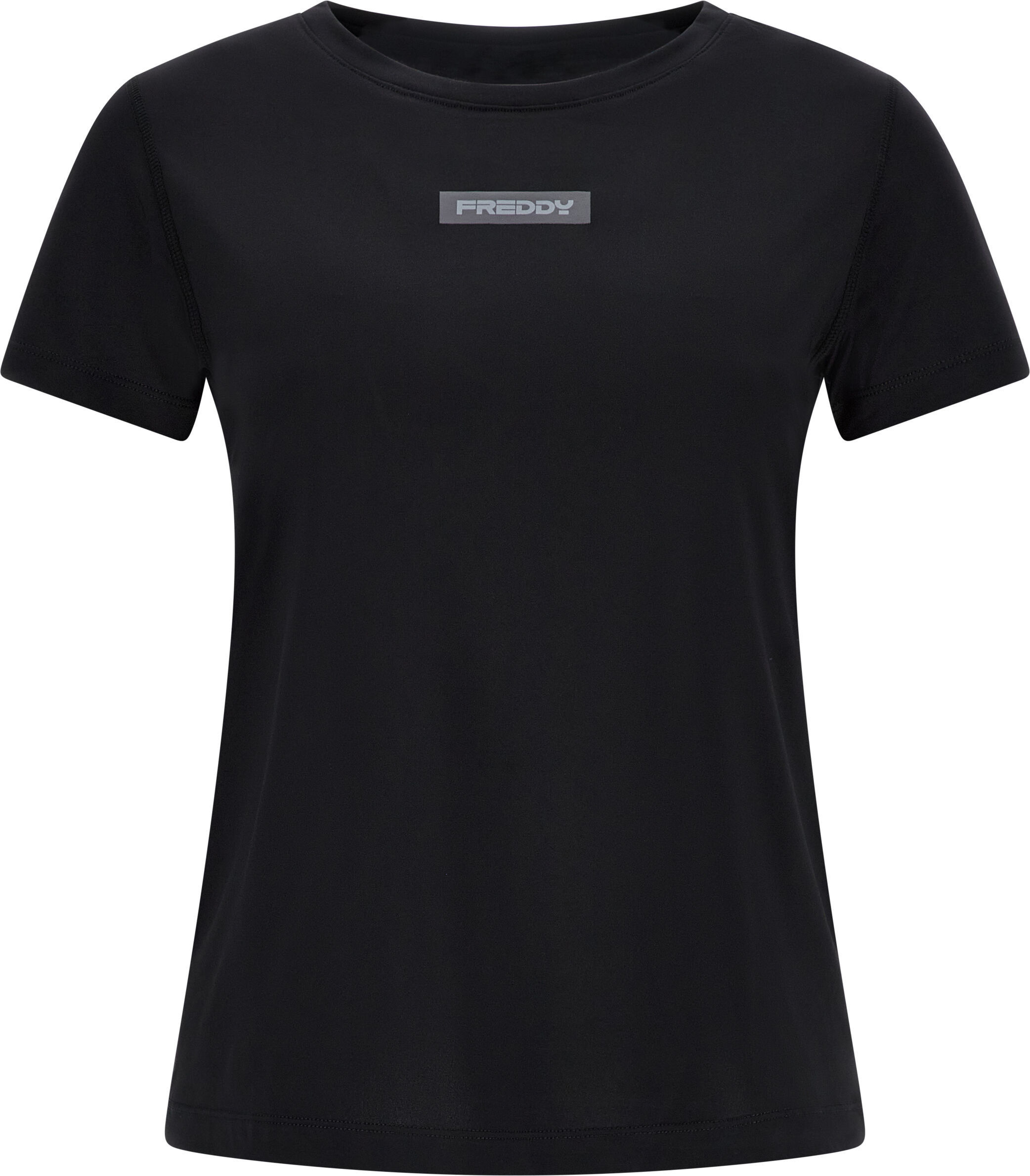 Freddy T-shirt in tessuto tecnico con piccolo logo in tono colore Nero Donna Small