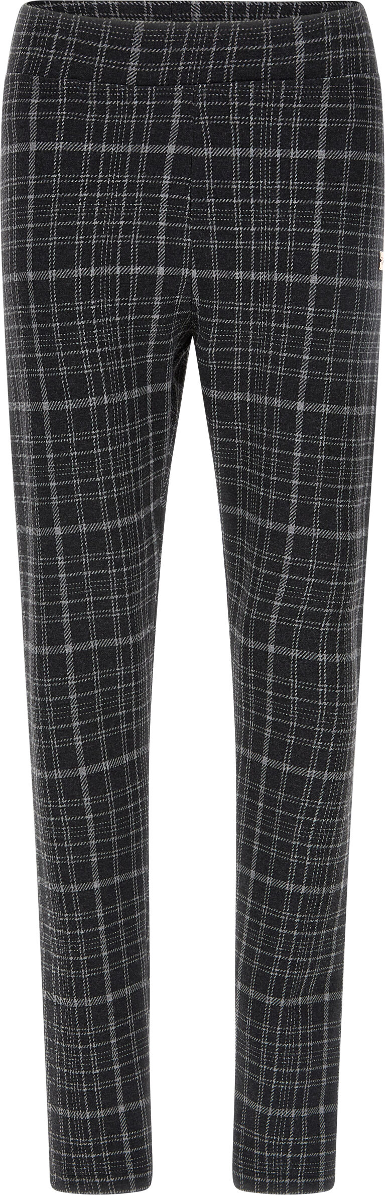 Freddy Pantaloni aderenti in punto milano a fantasia tartan Check Antr. Gray Donna Extra Large