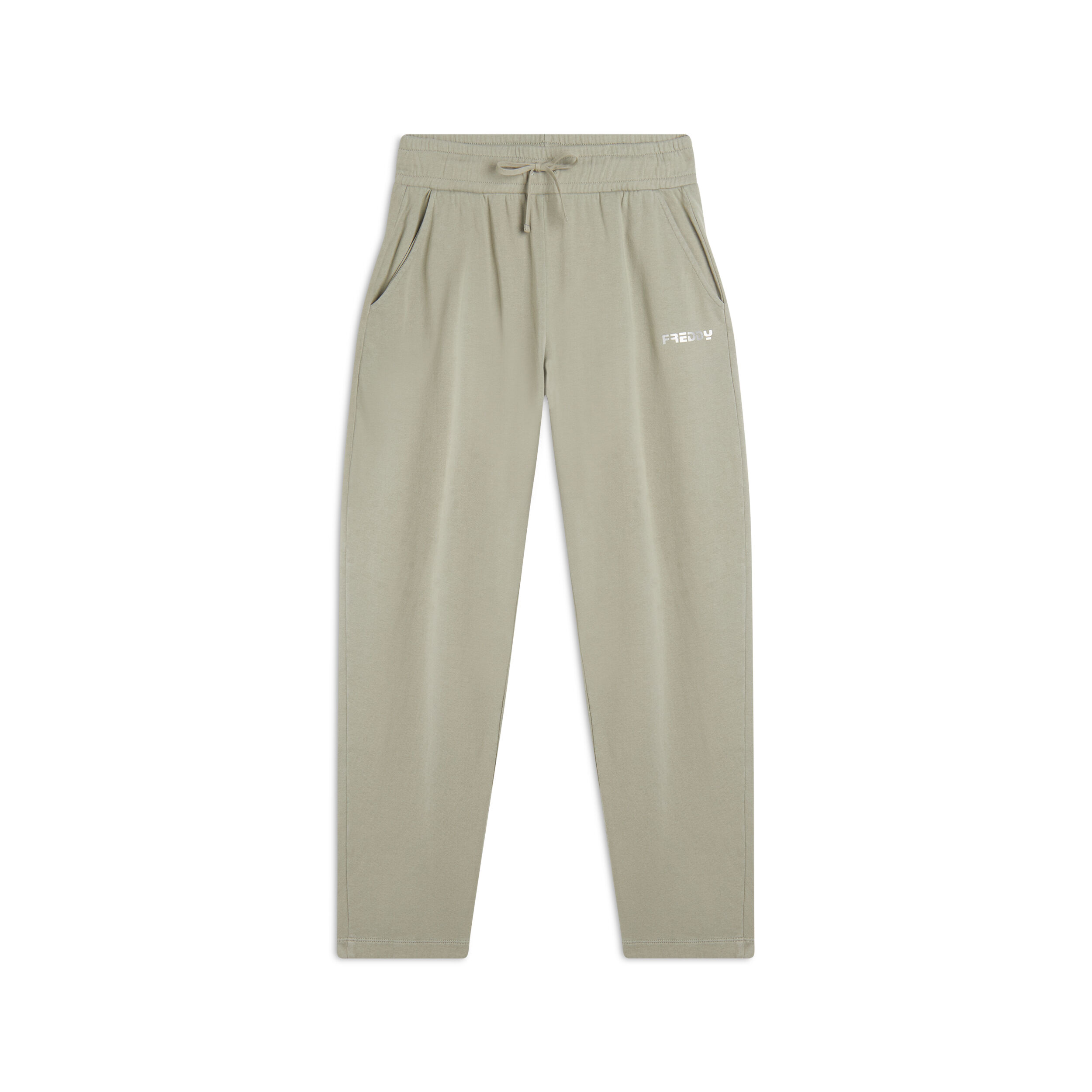 Freddy Pantaloni joggers cropped in cotone 100% Seagrass Direct Dyed Donna Small
