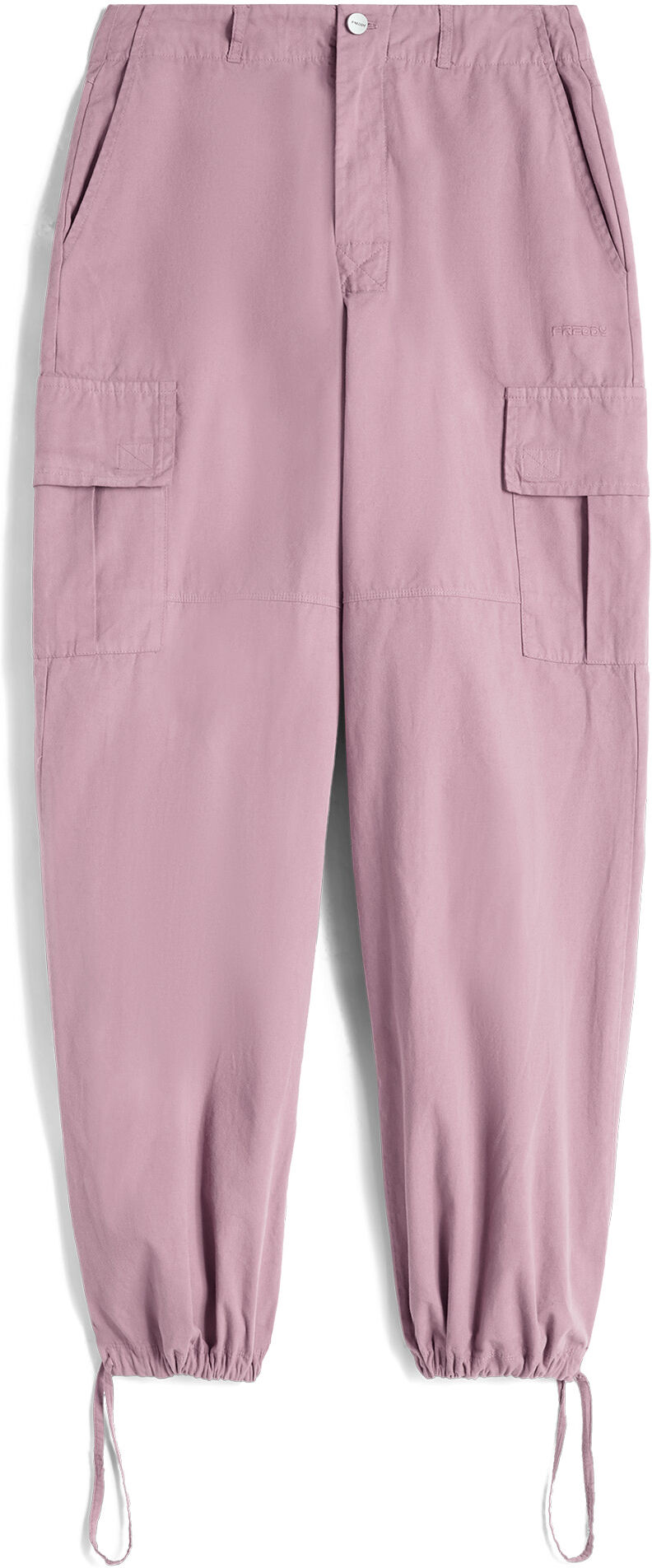 Freddy Pantaloni cargo in canvas tinto capo Dusky Orchid Direct Dyed Donna Xxs