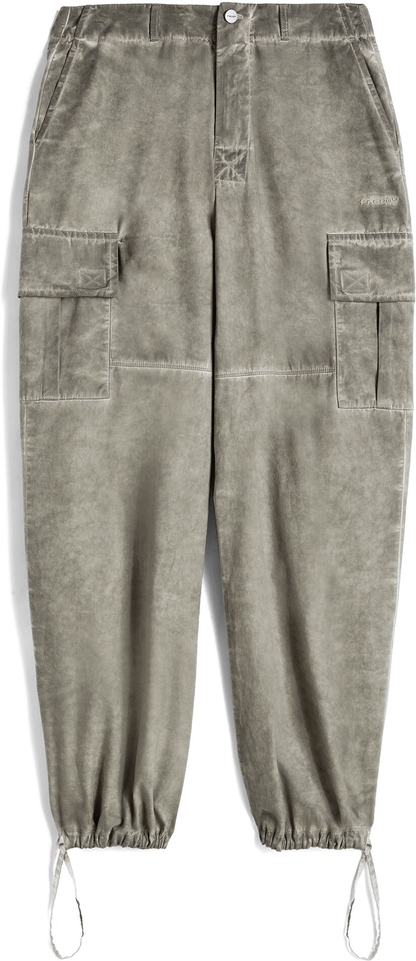 Freddy Pantaloni cargo in canvas tinto capo cold dyed Frost Gray Cold Dyed Donna Medium