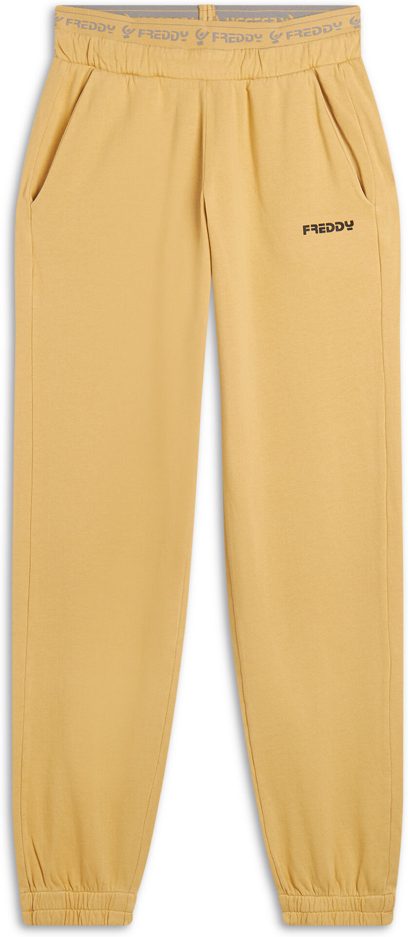 Freddy Pantaloni sportivi da donna in jersey con elastico logato Curry Direct Dyed Donna Medium