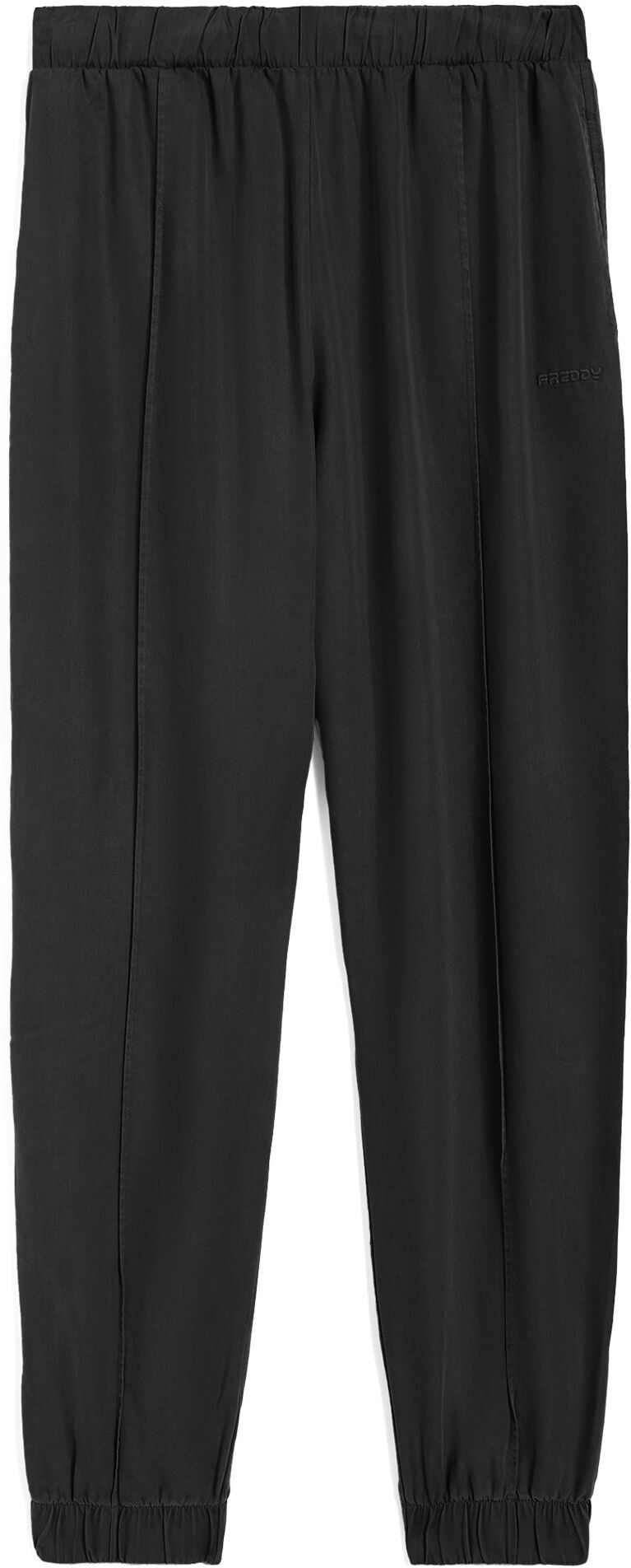 Freddy Pantaloni donna in twill lyocell con impuntura centrale Nero Donna Extra Large