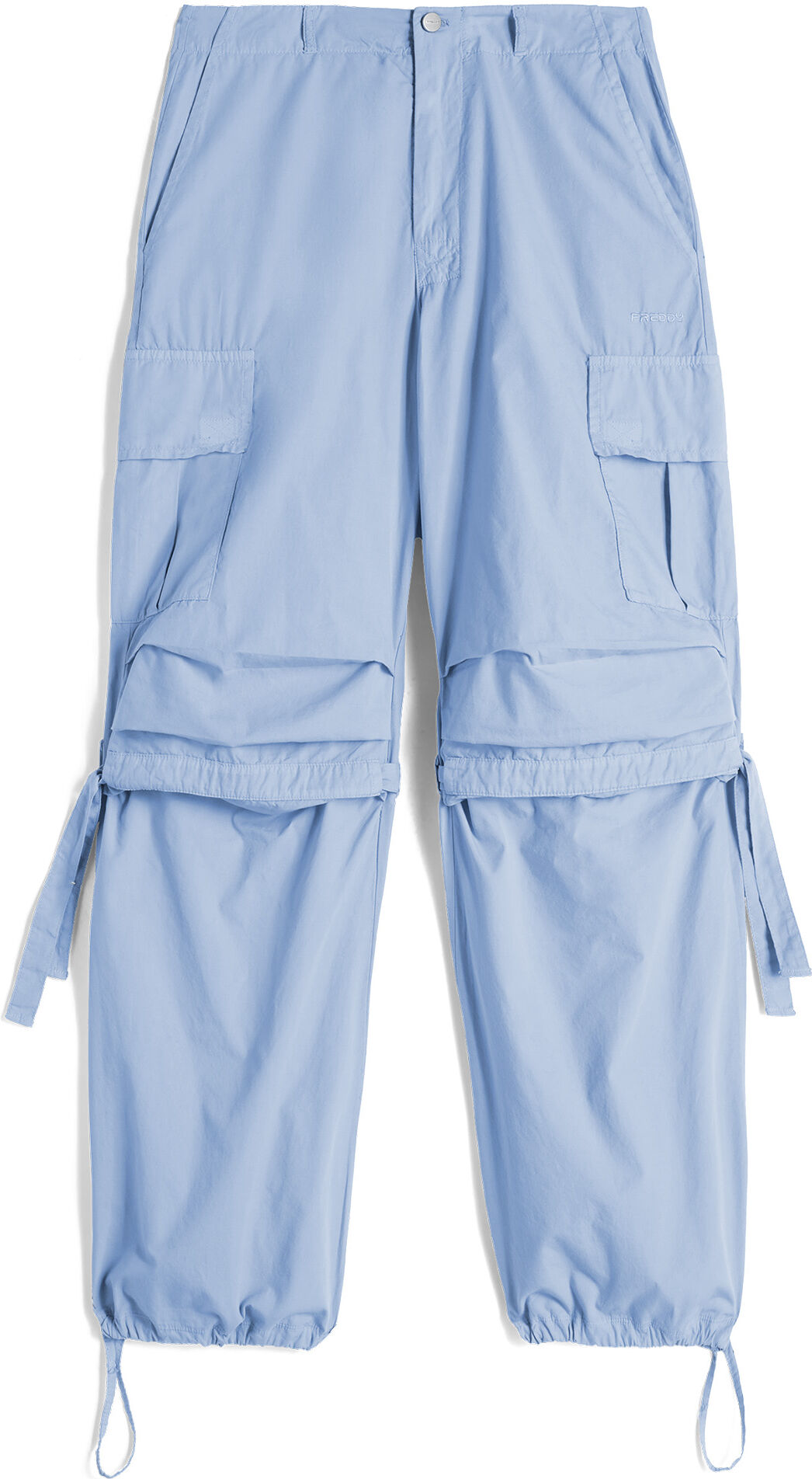 Freddy Pantaloni cargo da donna in tessuto popeline tinto capo Hydrangea Direct Dyed Donna Small