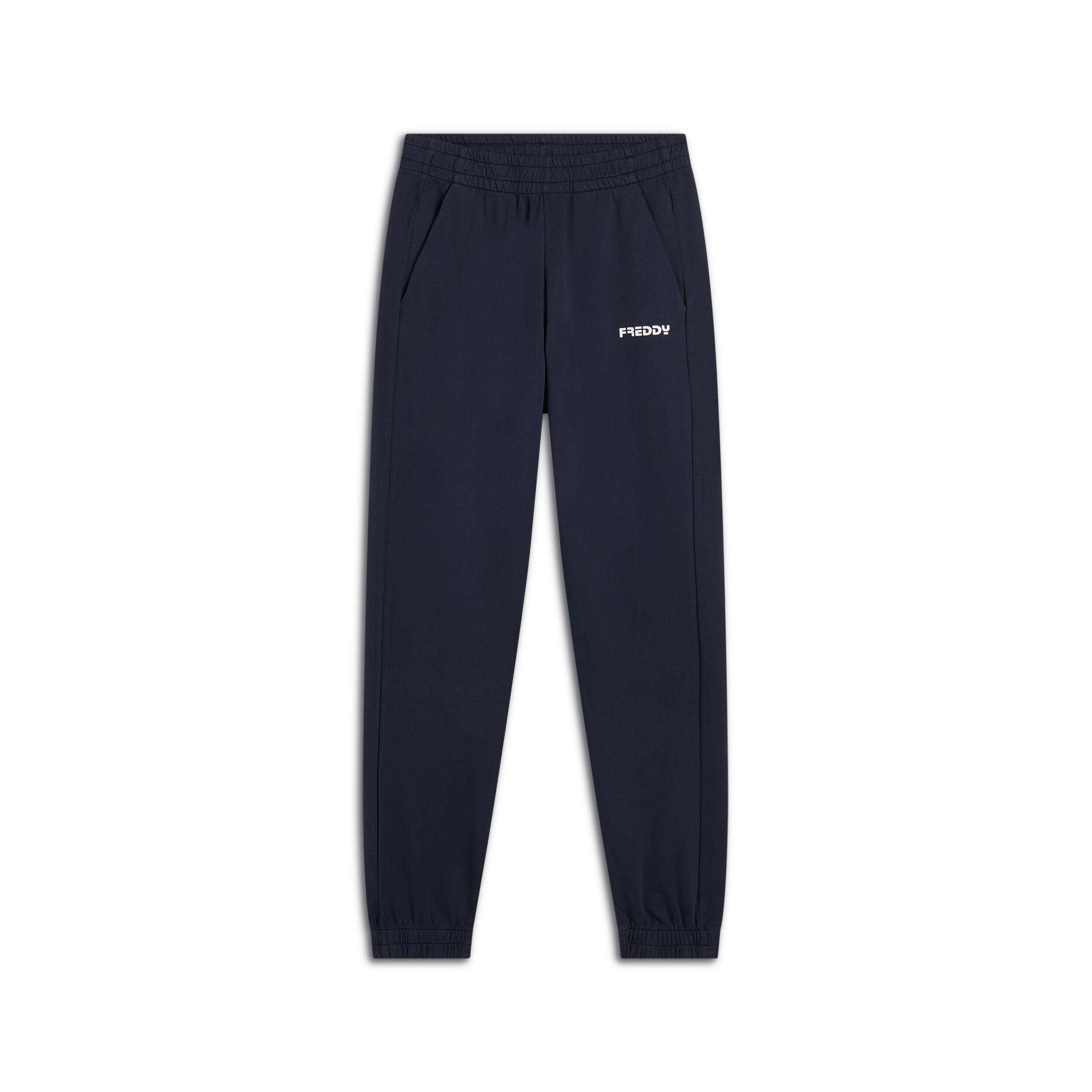 Freddy Pantaloni joggers da donna in jersey di cotone 100% Blu Navy Donna Small