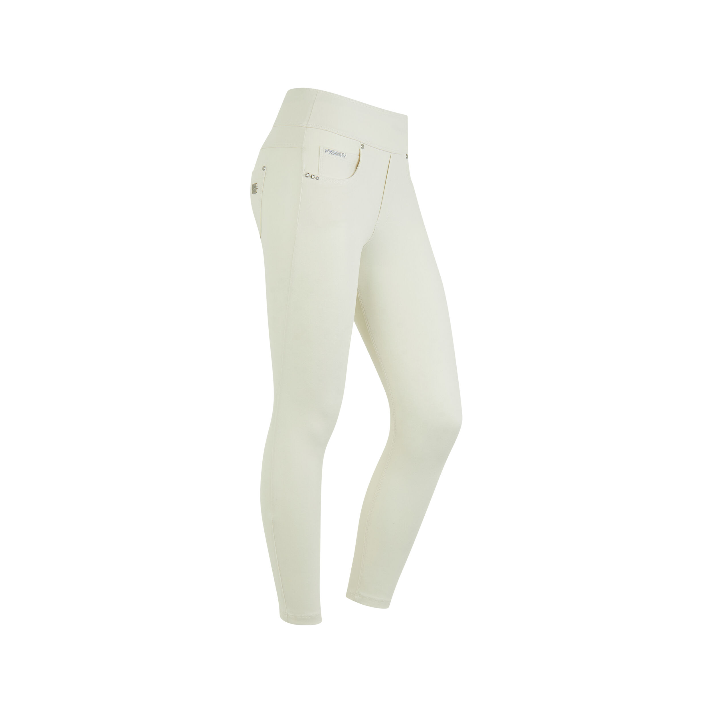 Freddy Leggings N.O.W.® superskinny vita media in jersey organic Lily White Donna Large