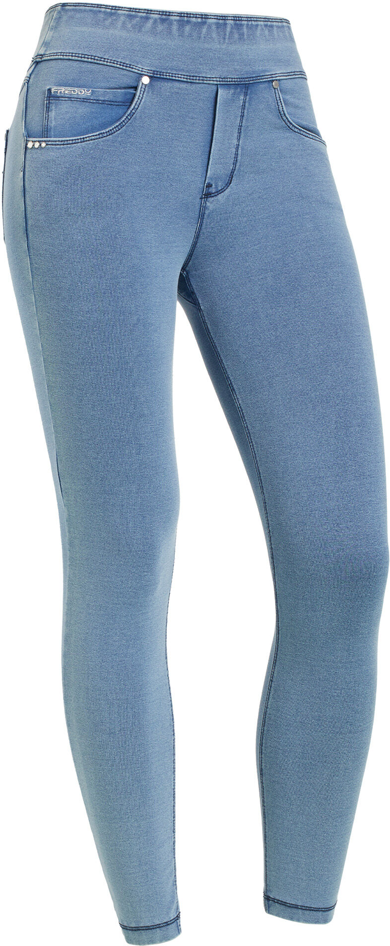 Freddy Leggings N.O.W.® superskinny vita media in jersey denim Denim Light Blue-Blue Seams Donna Medium