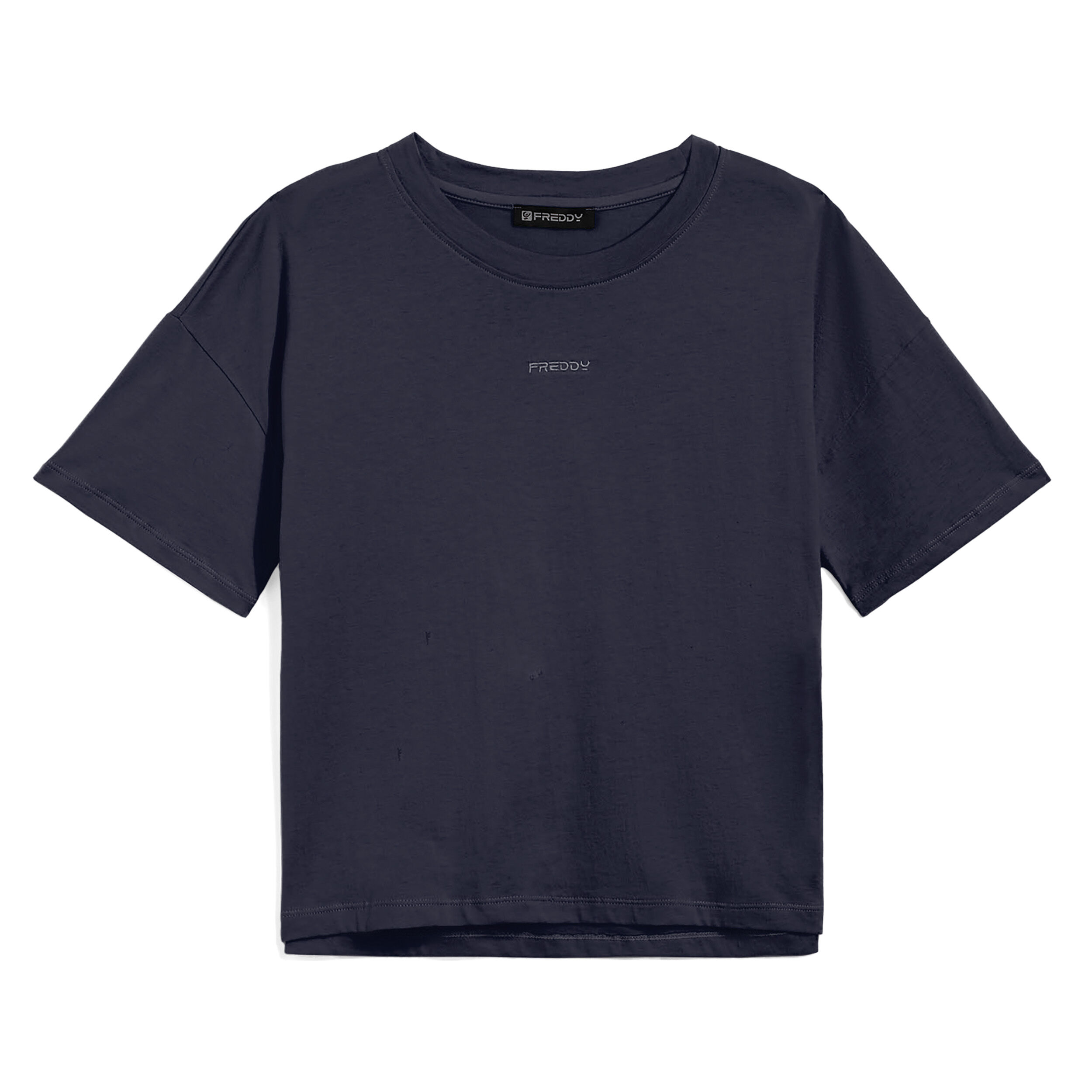 Freddy T-shirt da donna comfort fit in jersey leggero Blu Navy Donna Medium
